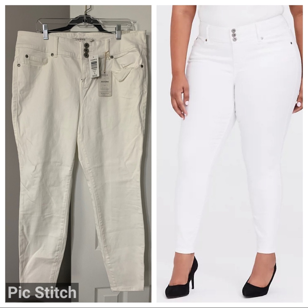Torrid White Jeggings Size 18 NWT